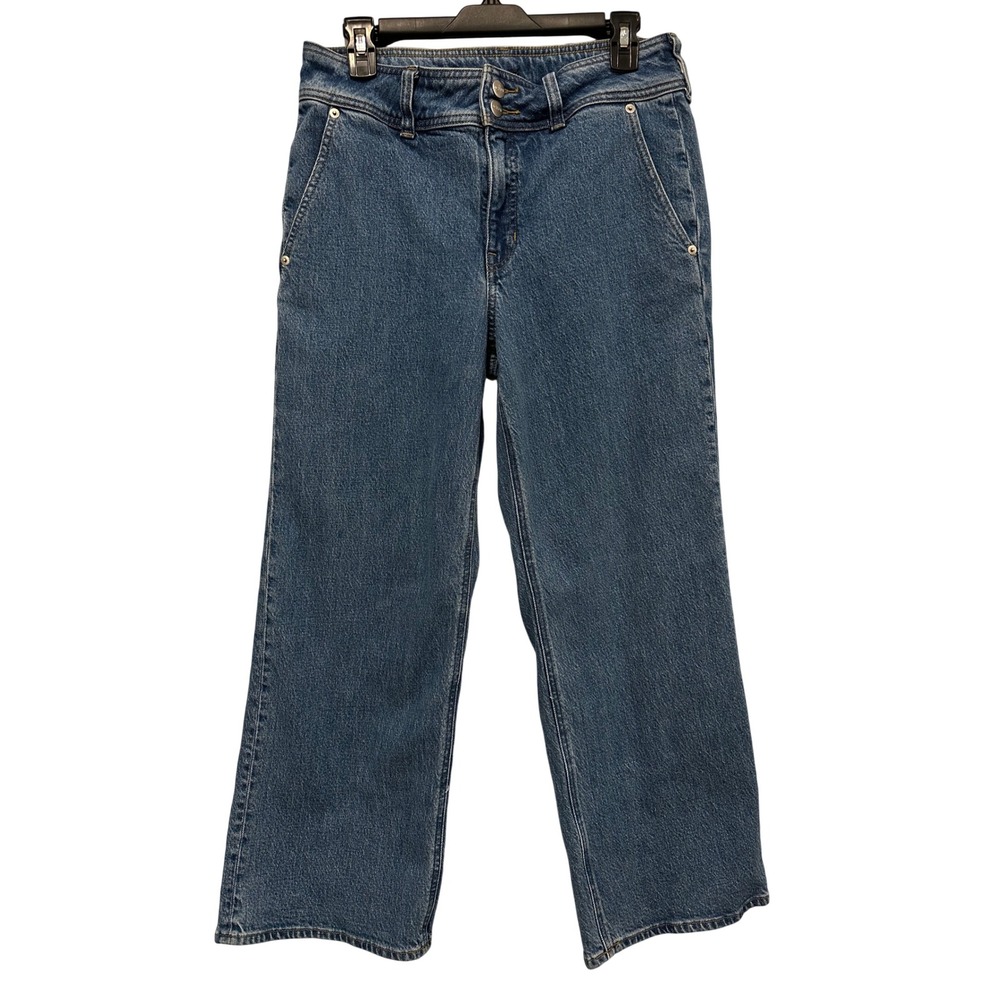 J.Crew Re-Imagined High Rise Wide Leg Jeans Medium Wash Size 28
